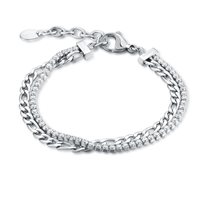 Bracciale Brand Donna Crystal in Acciaio Cristallo 14BR025W - 14BR025W